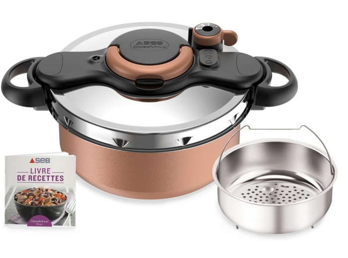 Autocuiseur Seb CLIPSOMINUT'® DUO 5L COCOTTE-MINUTE INDUCTION P4705101
