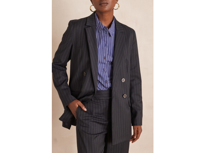 Veste tailleur FLORINE rayée