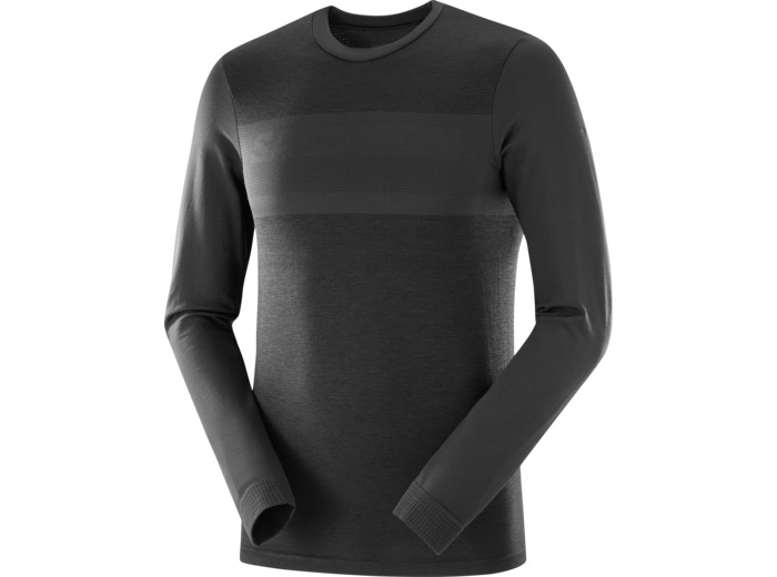 Sntial Wool Ls Top Deep Black