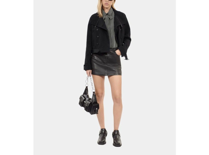 Blouson Style Trench Noir black