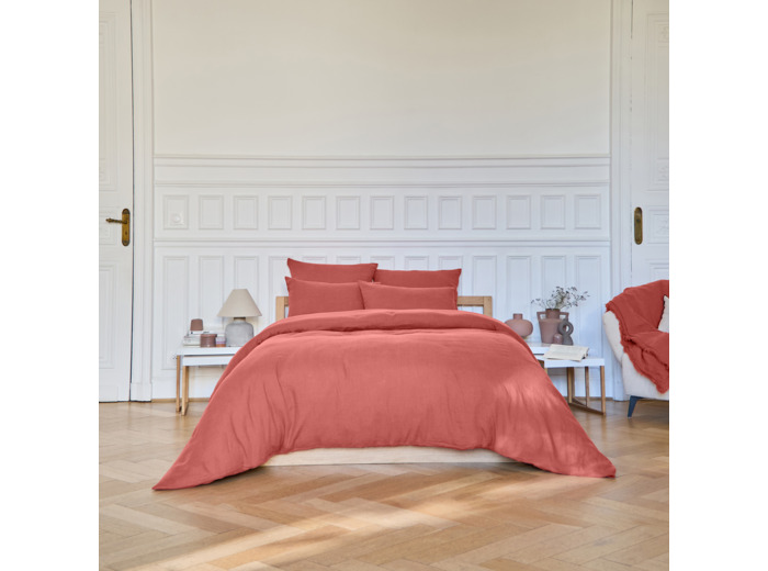Housse de couette Brunelle - Terracotta