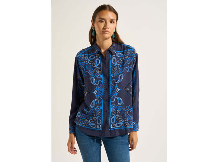Chemise imprimée à manches longues
