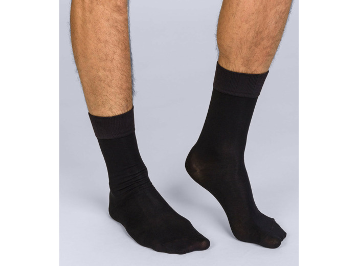 Lot de 2 mi-chaussettes noir Homme Soft Touch
