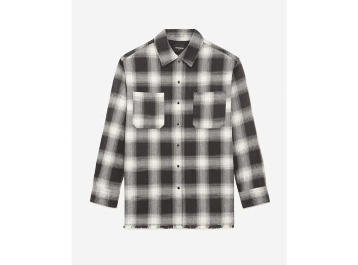 Chemise A Carreaux Avec Bord Franc