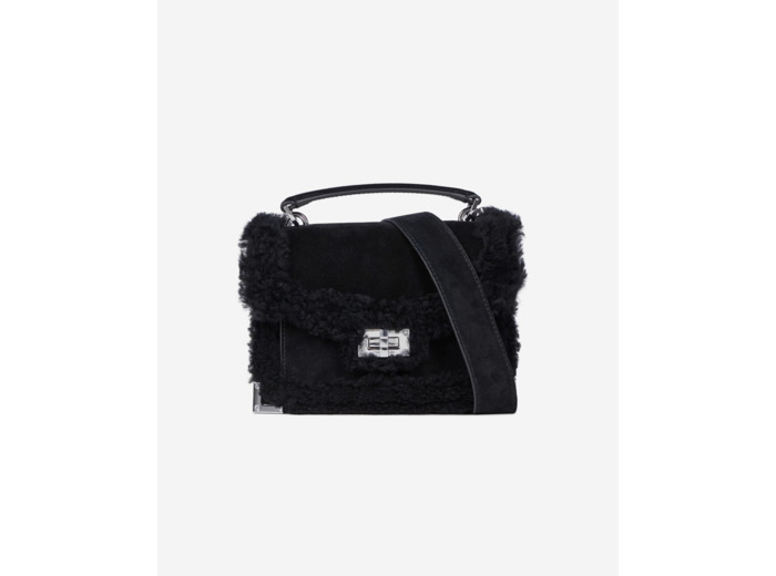 Sac Emily Small Cuir Suède Noir black