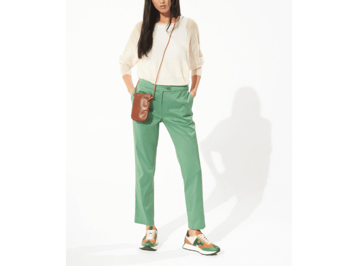 Pantalon droit menthe