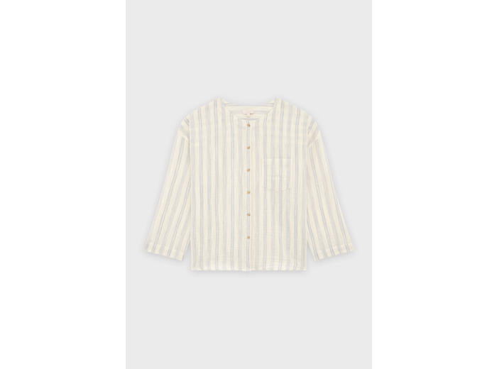 Chemise rayée en gaze de coton - URIENNE