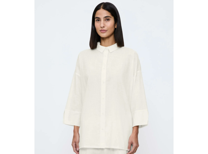 Summer Wear Boyfriend Shirt - Robe de plage