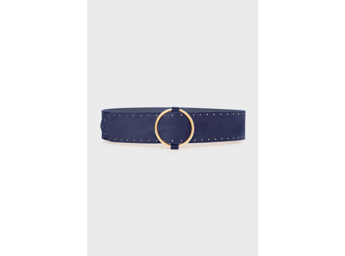 Ceinture en cuir velours avec studs - CASSANDRA