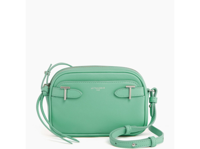 Mini sac bandoulière Laura en cuir lisse