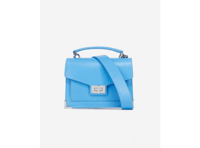 Sac Cuir Embosse Lezard Small