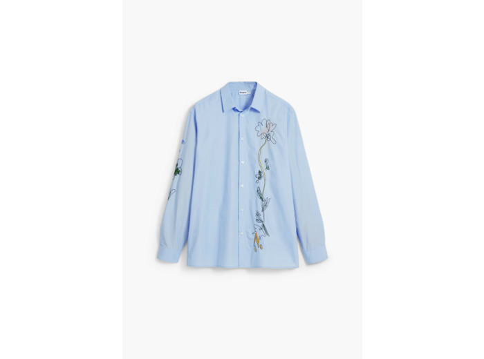 Chemise À Manches Longues En Tissu – Homme
