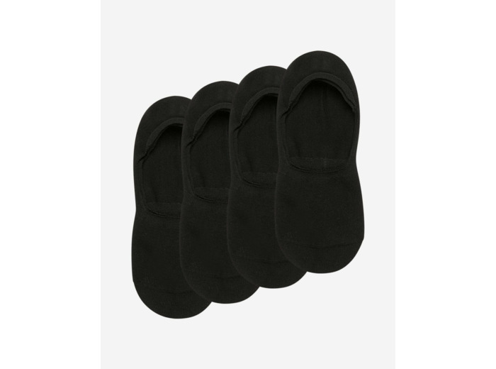 Lot de 2 protège-pieds noirs en coton Homme