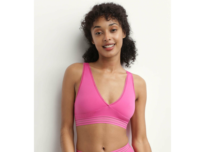 Soutien-gorge triangle sans armature en microfibre Fuchsia Oh My Dims
