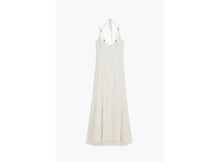 Robe À Bretelles En Tissu – Femme