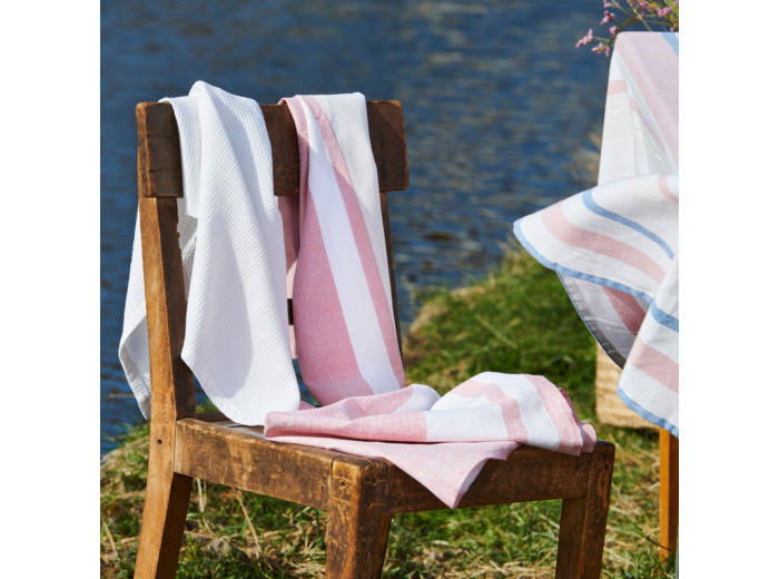 Lot de 3 torchons coton nid abeille | Tradition des Vosges