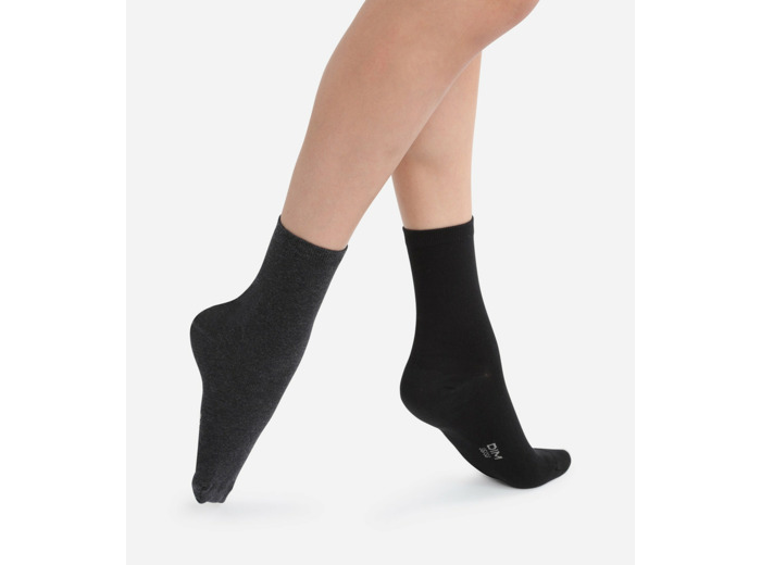 Lot de 2 paires anthracites et noires Femme