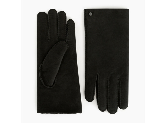 Gants femme en cuir d'agneau retourné