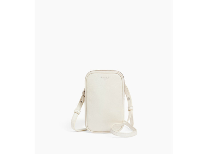 Etui téléphone en cuir grainé
