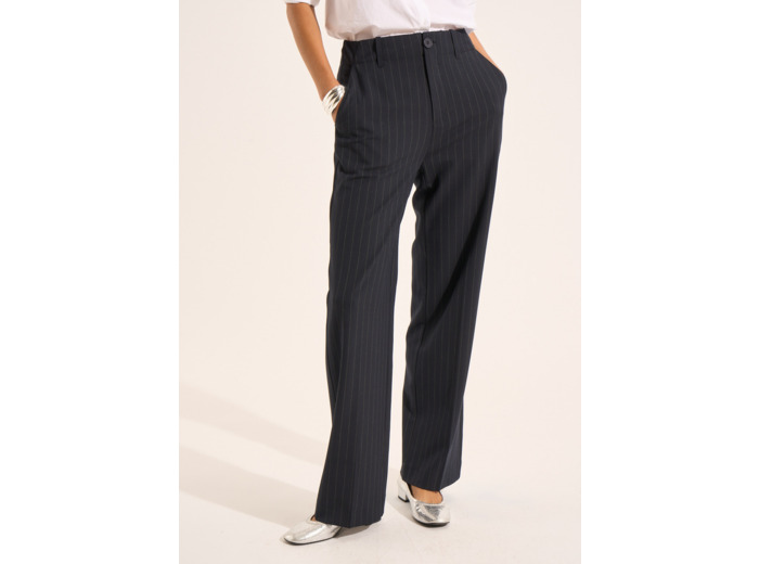 Pantalon de tailleur à rayures