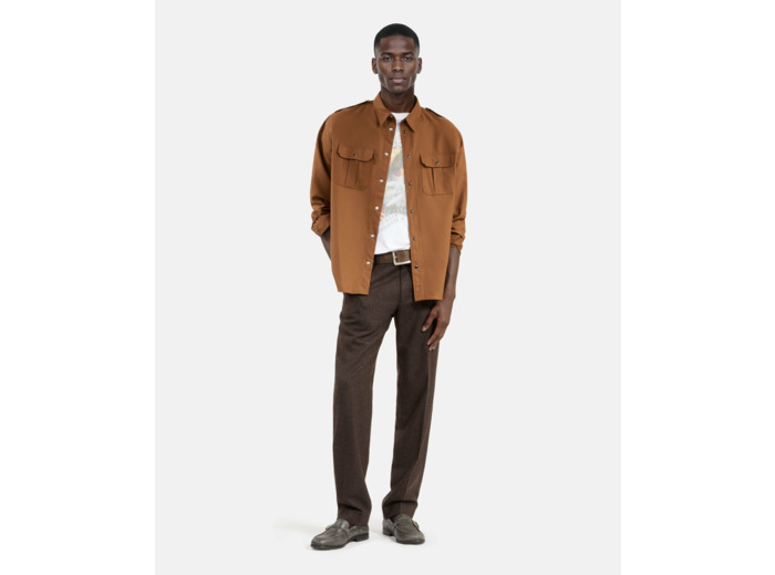 Chemise marron marron