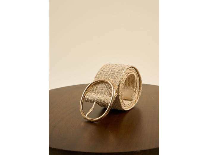 Ceinture en Rafia fil lurex