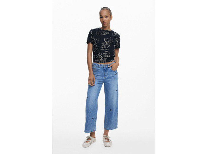 T-Shirt À Manches Courtes En Maille – Femme