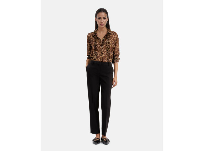 Chemise manche longue leopard