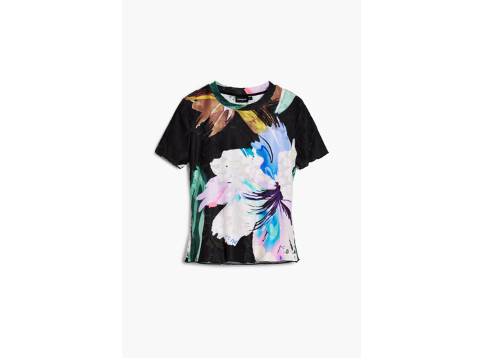 T-Shirt À Manches Courtes En Maille – Femme