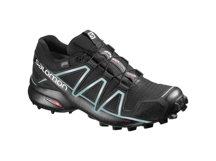 Speedcross 4 Gtx Black Black Metallic Bubble Blue