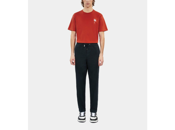 Pantalon Bleu Marine En Coton navy