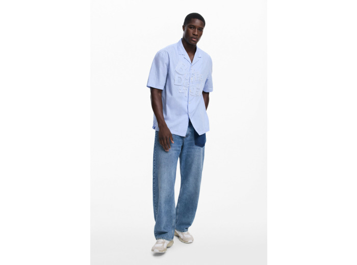 Chemise À Manches Courtes En Tissu – Homme