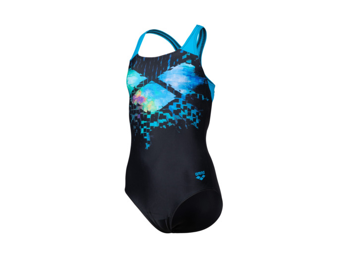 Maillot de bain avec doublure avant arena Feel Multi Pixels Swim Pro Back pour filles