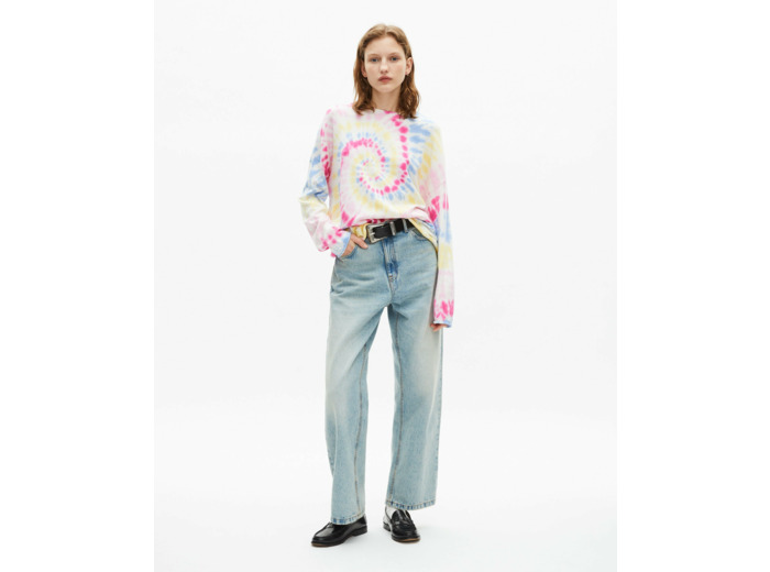 Pull tie and dye motif spirale multicolor