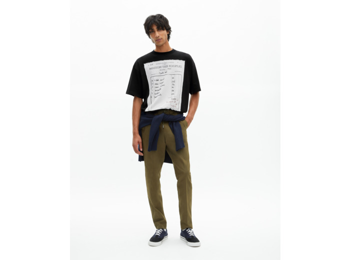 T-shirt loose noir black washed