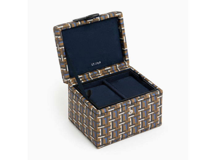 Coffret 2 montres et boutons de manchettes en cuir