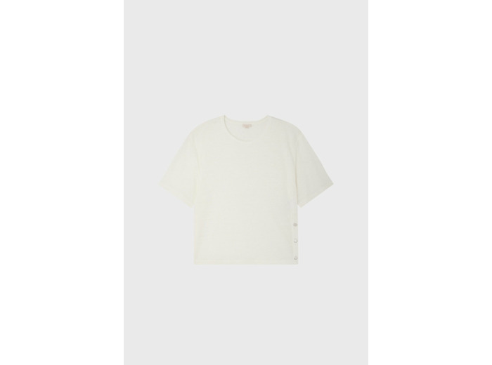 T-shirt en lin boutonné - MAYRA