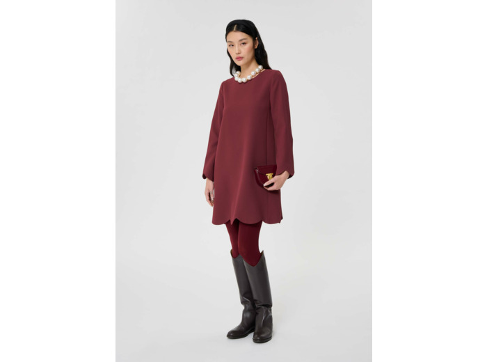 Robe Ruoda Bordeaux en Polyester