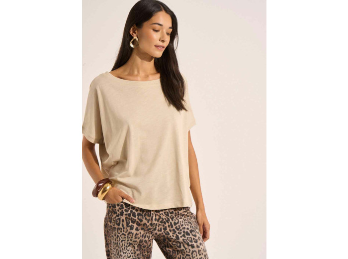 T-shirt col bateau