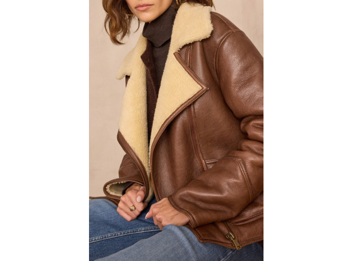 Manteau FOLIO en cuir