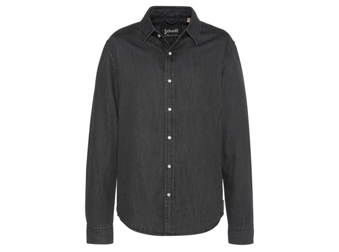 Chemise à manches longues en denim