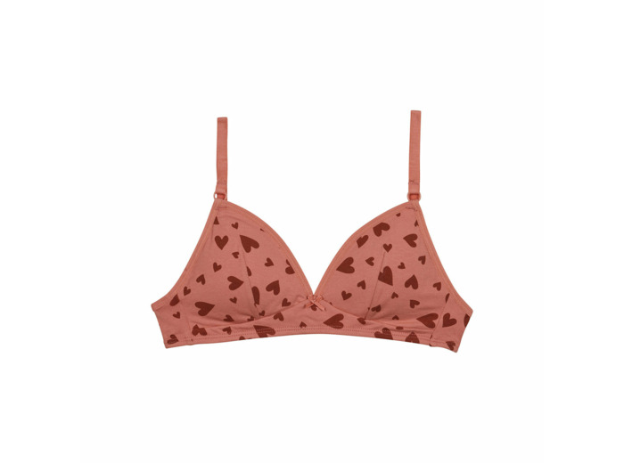 Soutien-gorge triangle coton stretch sans armature Coeurs Les Pockets