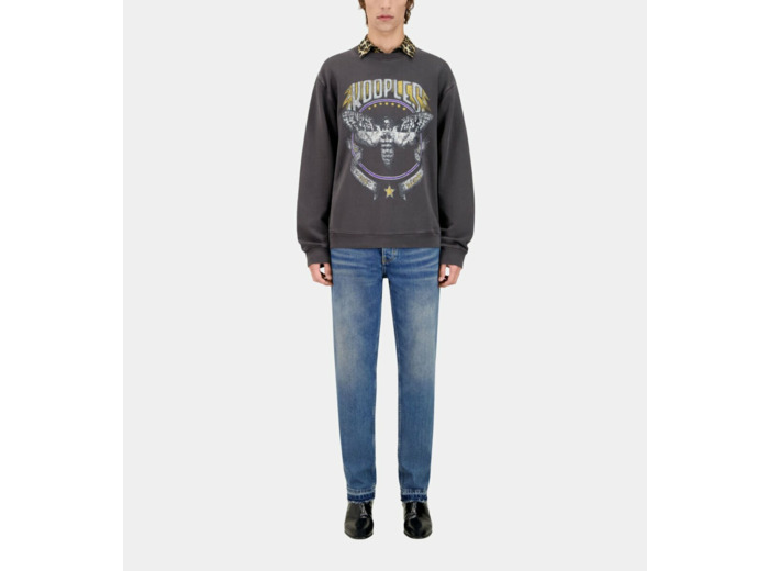 Sweatshirt Avec Print Papillon Devant carbone