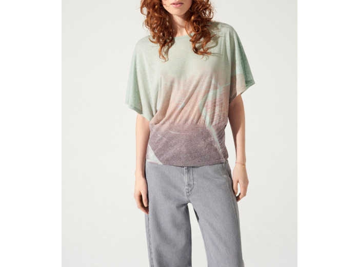 T-shirt glacier sunset