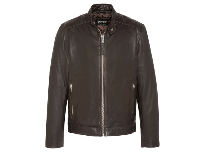 Blouson motard, cuir d'agneau