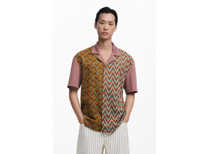 Chemise À Manches Courtes En Tricot – Homme