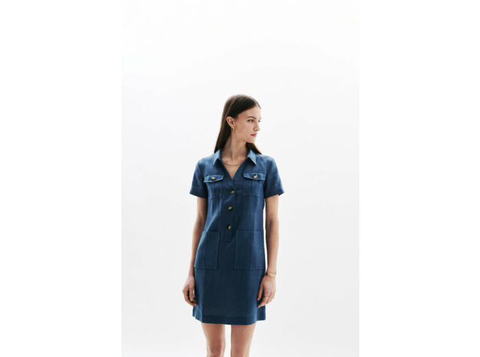 Robe laure 100% lin