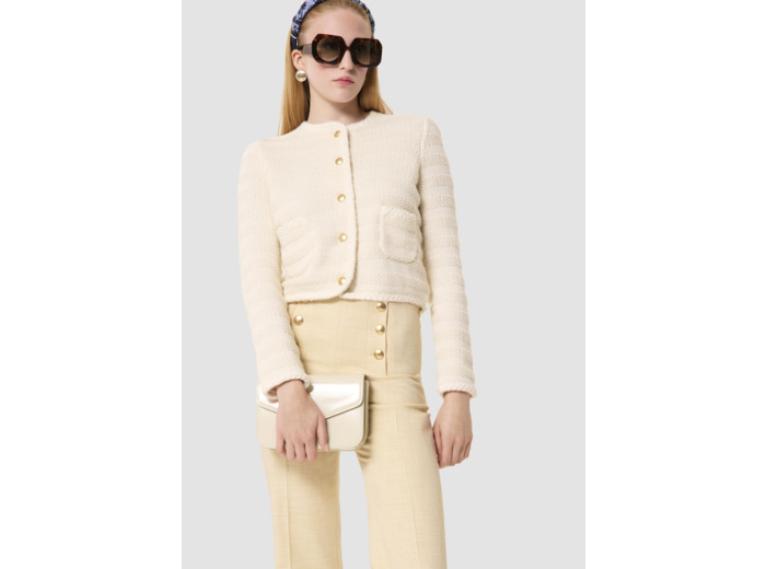 Gilet Giuda écru en coton