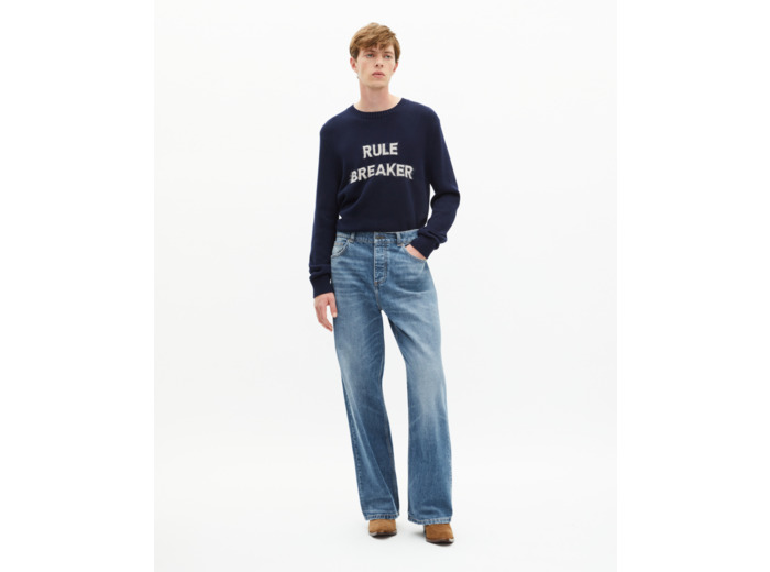 Jean baggy bleu bleu