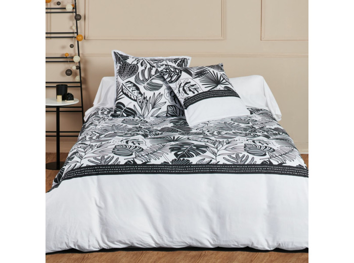 Parure de draps Monstera | Coton | Blanc des Près